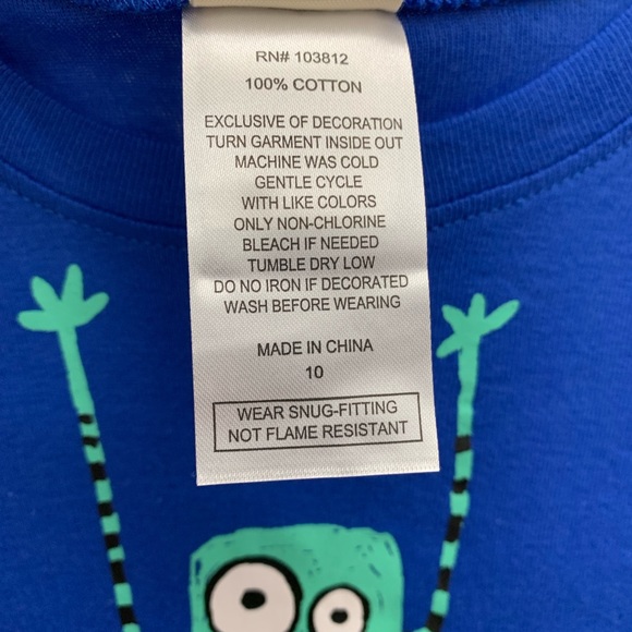 1 Set Left , Nite Nite Munki Munki Youth Pajama Set - Picture 7 of 8